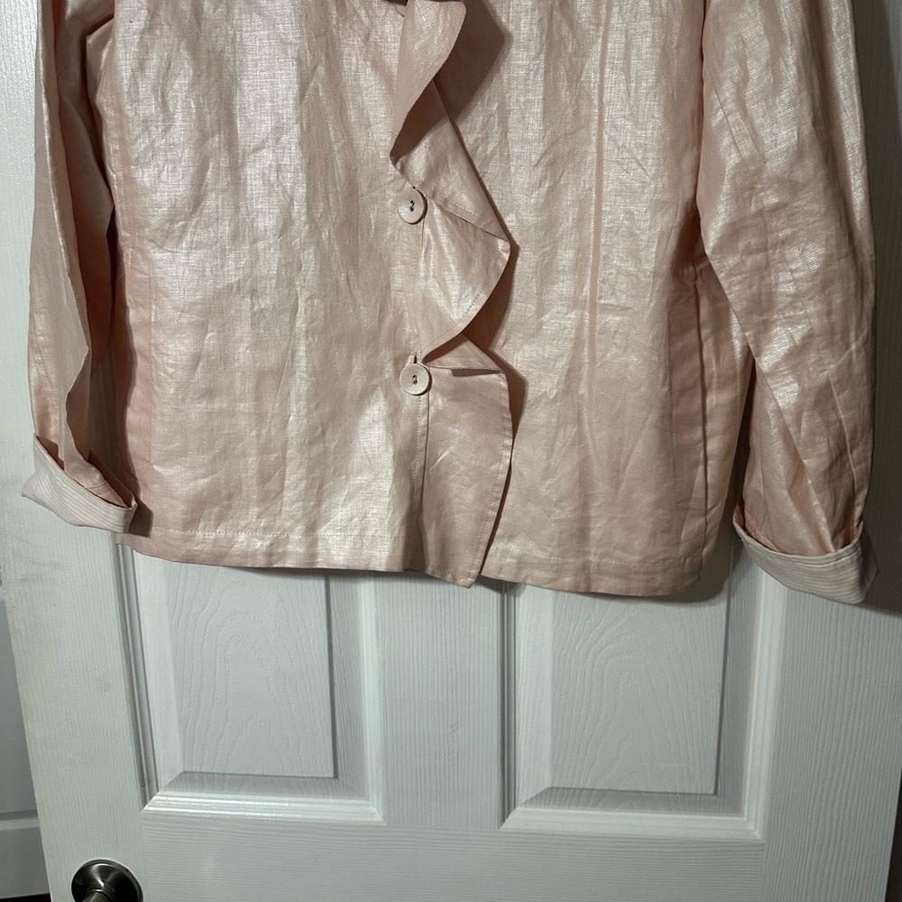 Chico's Delicate Ruffled Constance Jacket - Picture 3 of 16